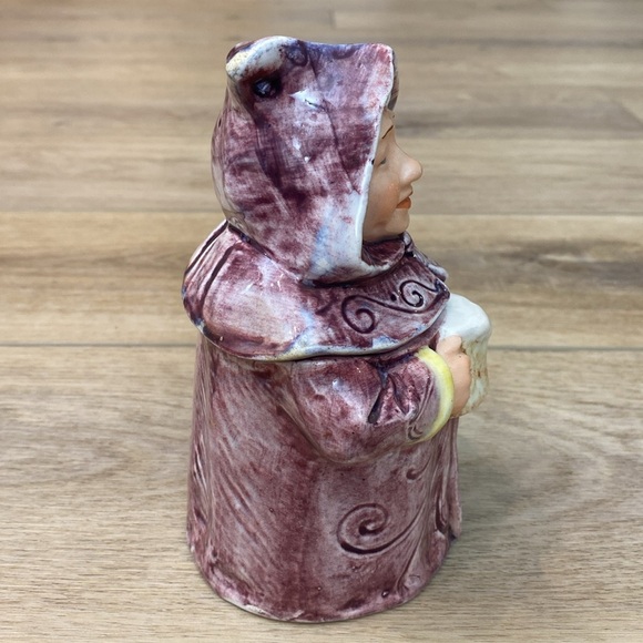 Antique Majolica Monk Tabacco Jar Humidor - Picture 5 of 13